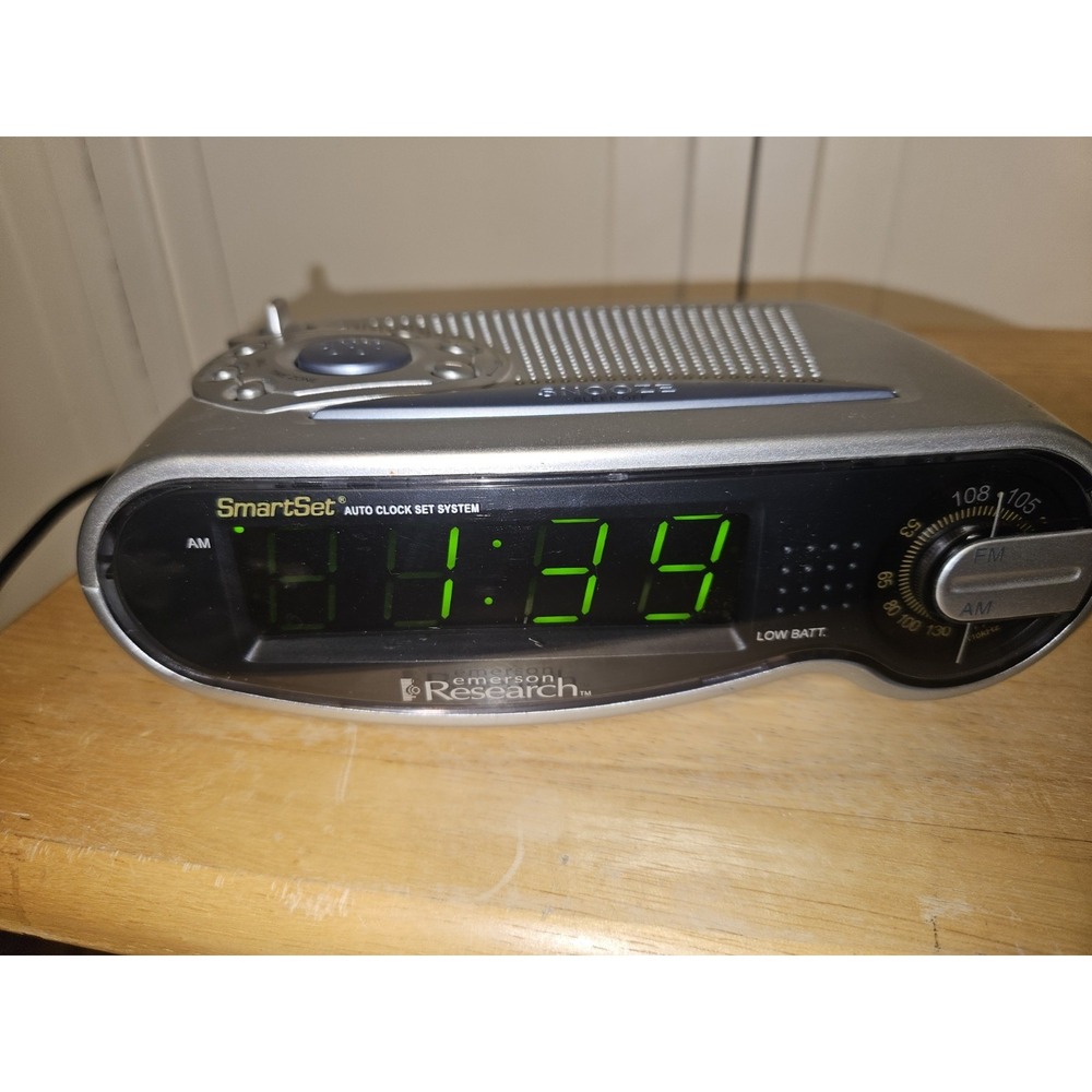 Emerson Research SmartSet CKS1850 Auto Clock System Alarm AM FM Radio | WORKS‎